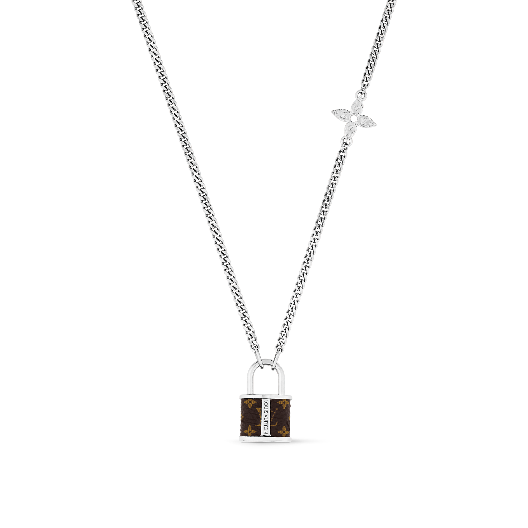 Lv lock deals necklace fake